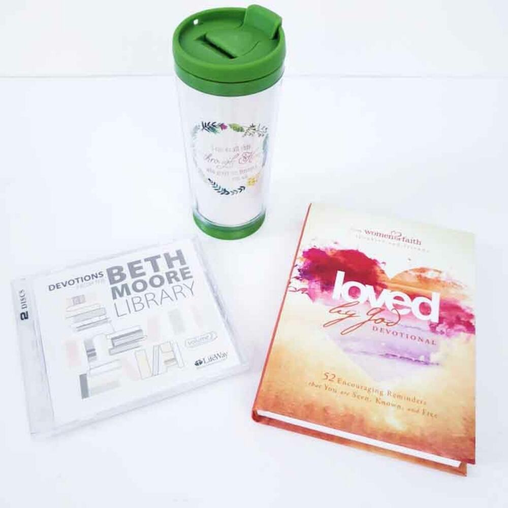 Lot Christian Book, CD, Mug Beth Moore Devotions